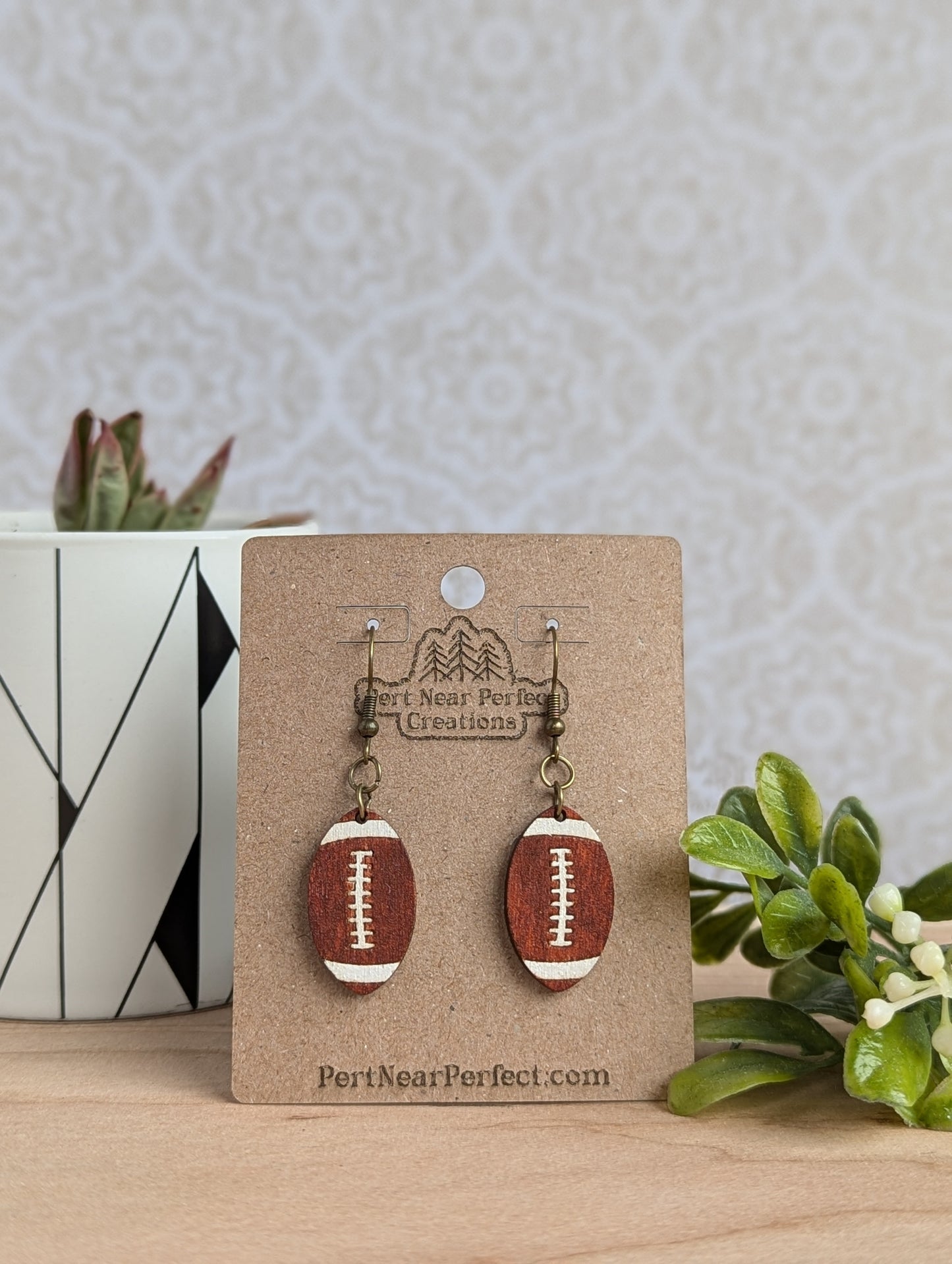 Football Charm Earrings