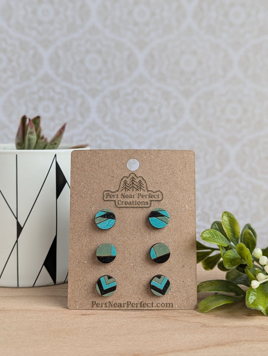 Geometric Stud Earrings